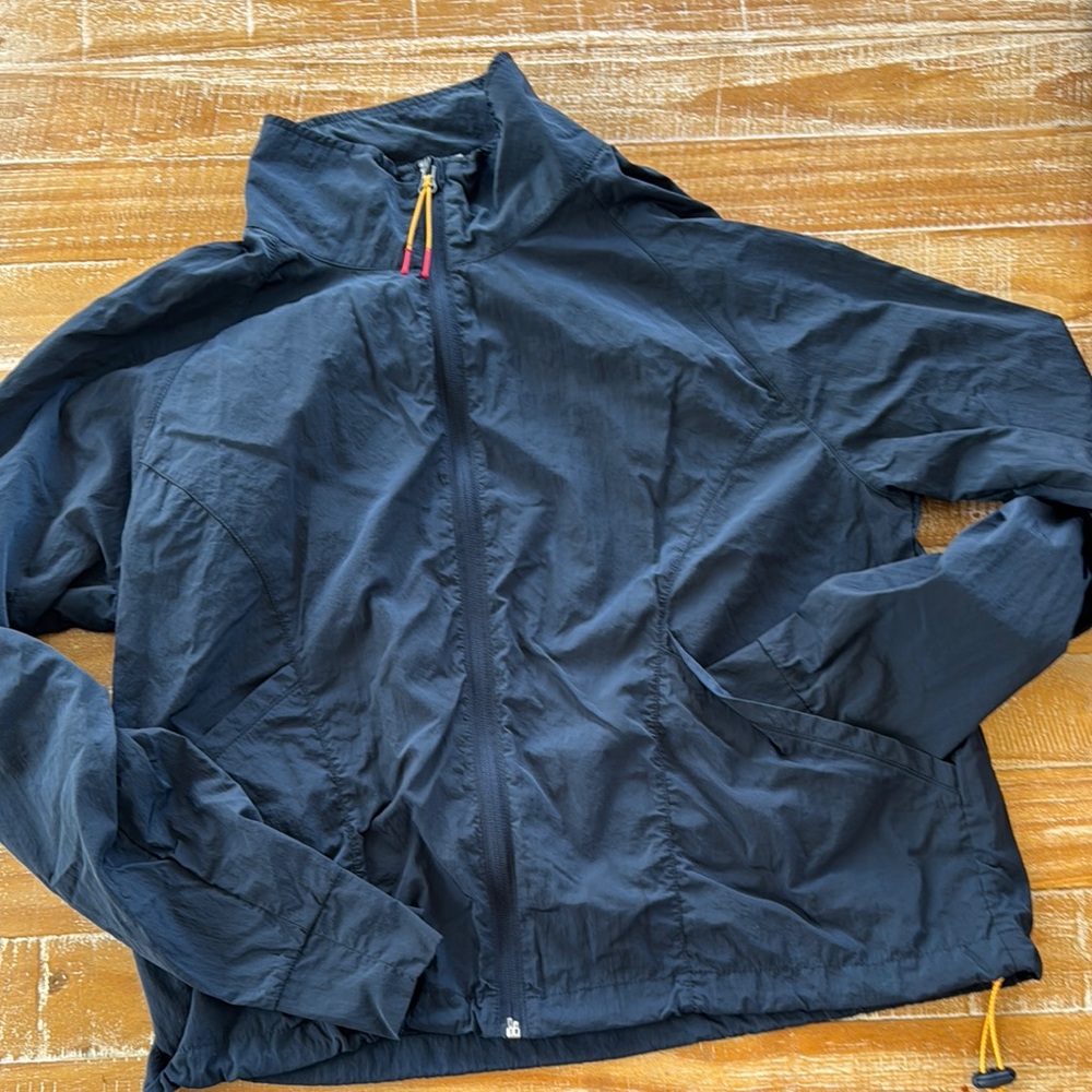 Te Verde navy Windbreaker Lightweight Stand-up Collar